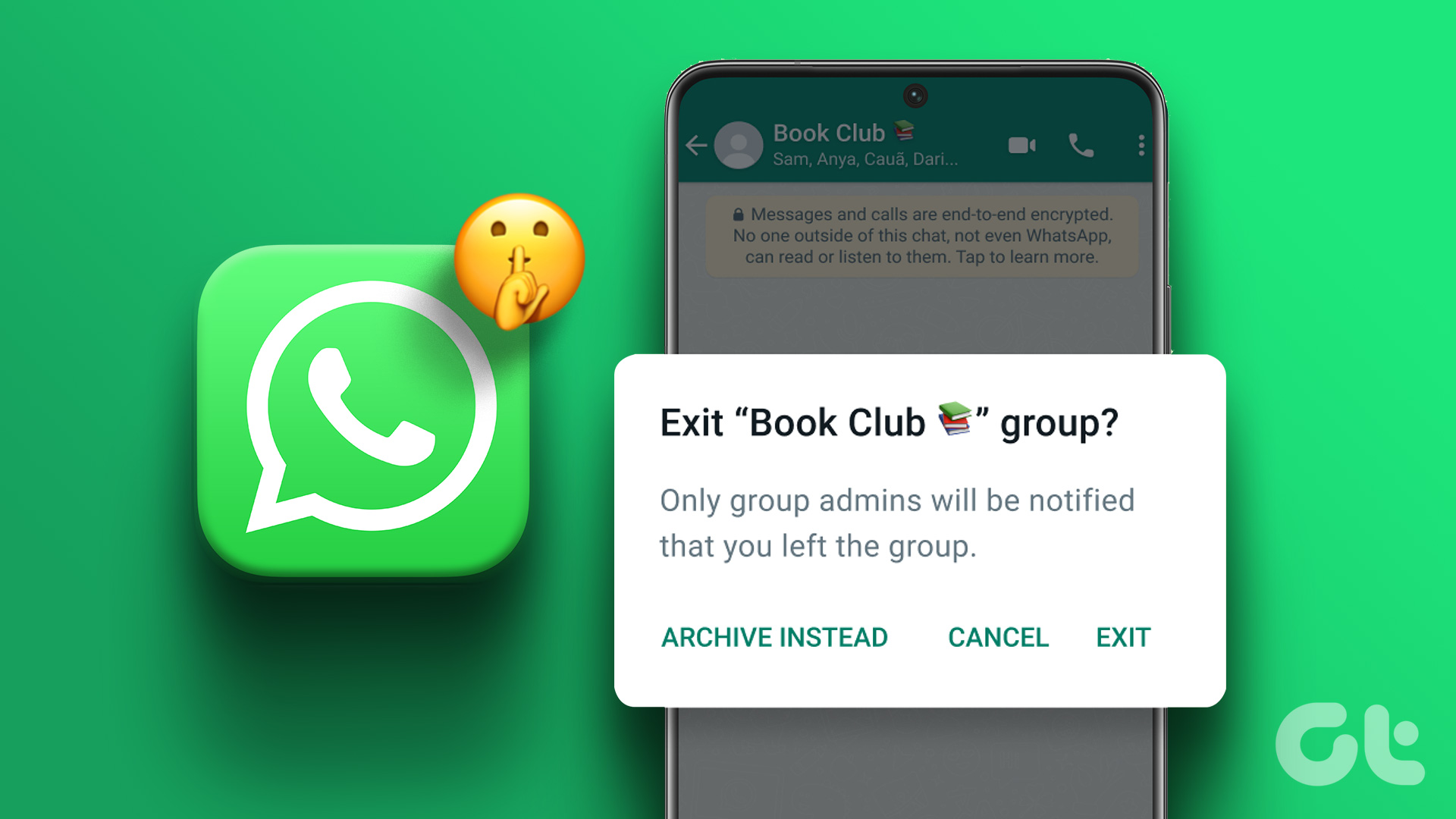 how to leave a WhatsApp group without anyone knowing