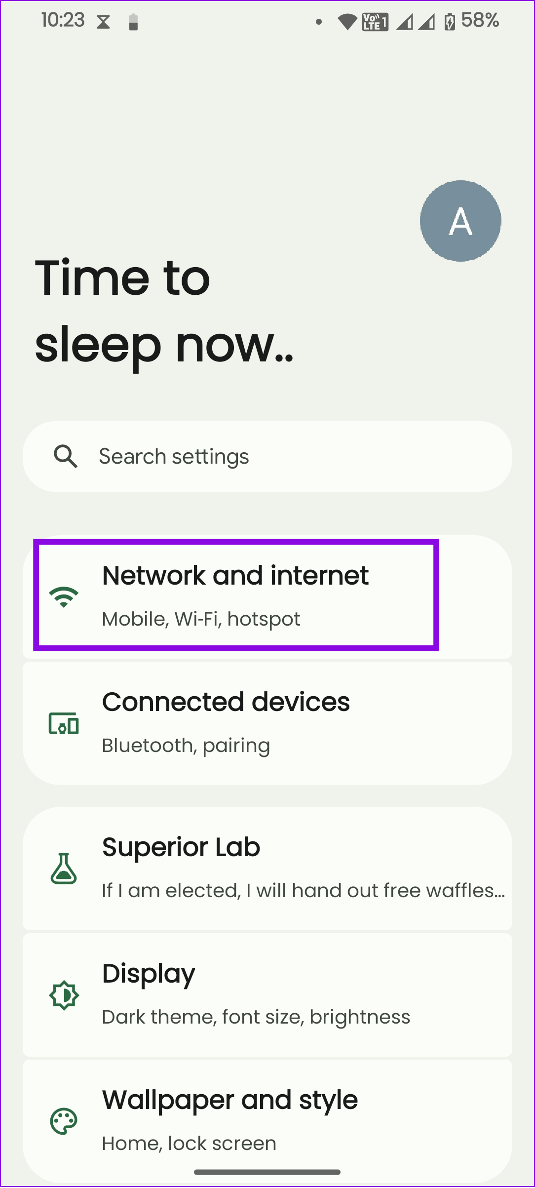 choose network and internet