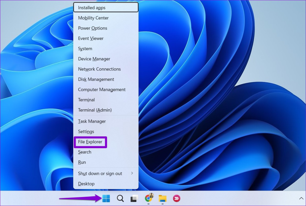 Open File Explorer on Windows
