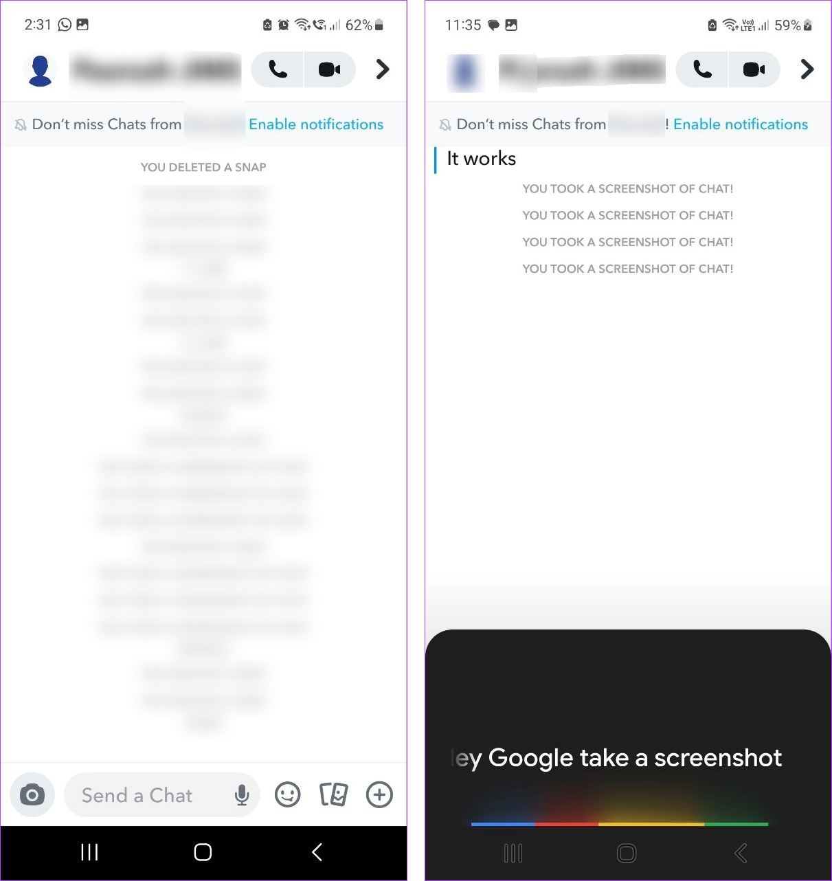 Use Google Assistant to take a screenshot
